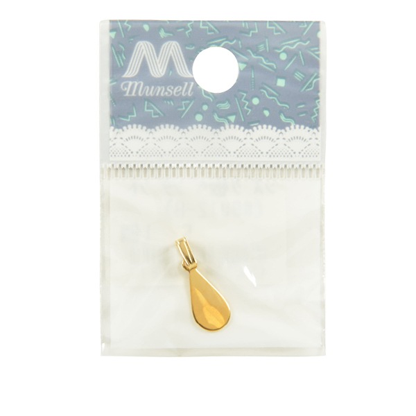 しずちゃん　エッグ用飾り金具① 手芸金具 『しずく型貼り付け用ペンダントトップ ゴールド 1個