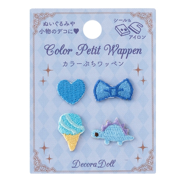 手芸パーツ 『デコラドール カラーぷちワッペン オレンジ DDPW-02