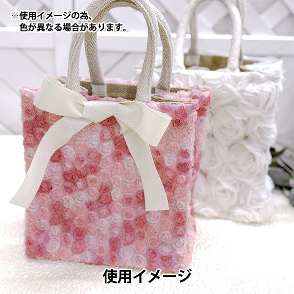 生地 『ミニローズチュール ネロリローズ カットクロス 約110cm×50cm