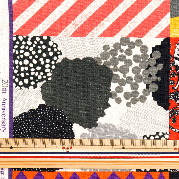 数量5から】 生地 『echino (エチノ) 綿麻キャンバス 20th anniversary