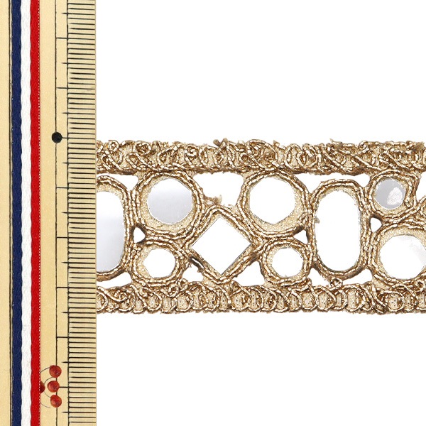 数量5から】 手芸ブレード 『2024 ミラーブレード ゴールド 43913