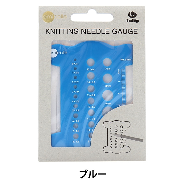 編み物用品 『あみ針ゲージ 糸巻き ピンク AC-056』 Tulip