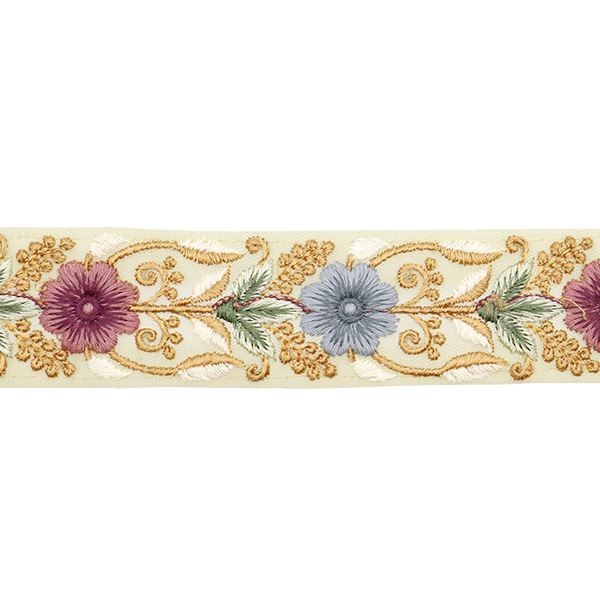 数量5から】 手芸ブレード 『2023 インド刺繍ブレード グリーン