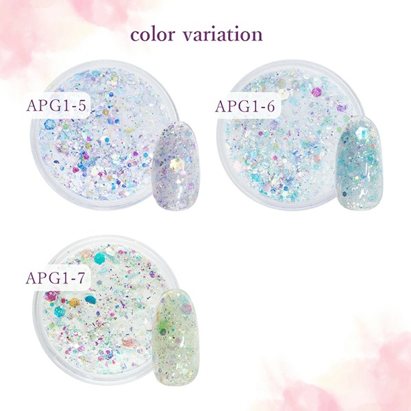 レジン材料 『アクリルパウダー グリッター シリーズ1 7番色 APG1-7