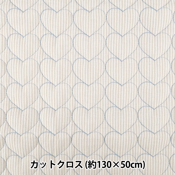 生地 『ニュアンスキルト カットクロス フラワー ベージュ 約70cm