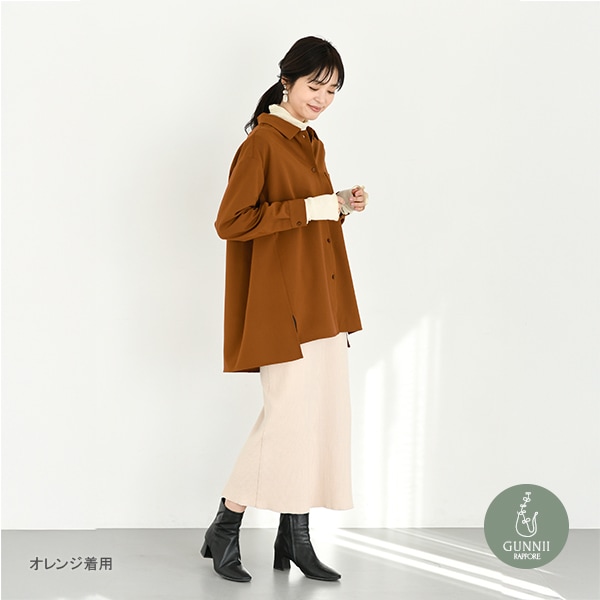 トップス 『ラージタックオーバーシャツ オレンジ SA00333-30-OR