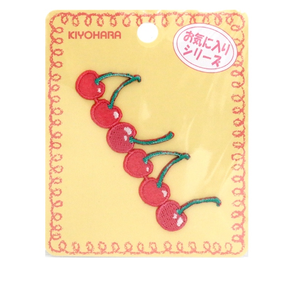 VERNON ワッペンセット　【1/13まで1000円OFF】 ワッペン 『お気に入りシリーズ 連続ワッペン さくらんぼ MOW756