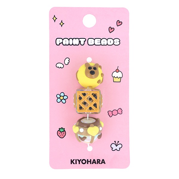 手芸パーツ 『ペイントビーズ 3個入り 03 PTB-01』 KIYOHARA 清原