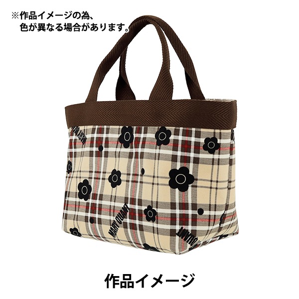 数量5から】 生地 『MARY QUANT オックス タータンチェック イエロー