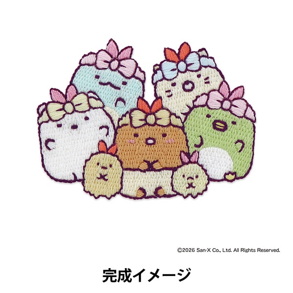刺しゅうキット 『はってはじめる刺繍キット すみっコたち 天使なえび