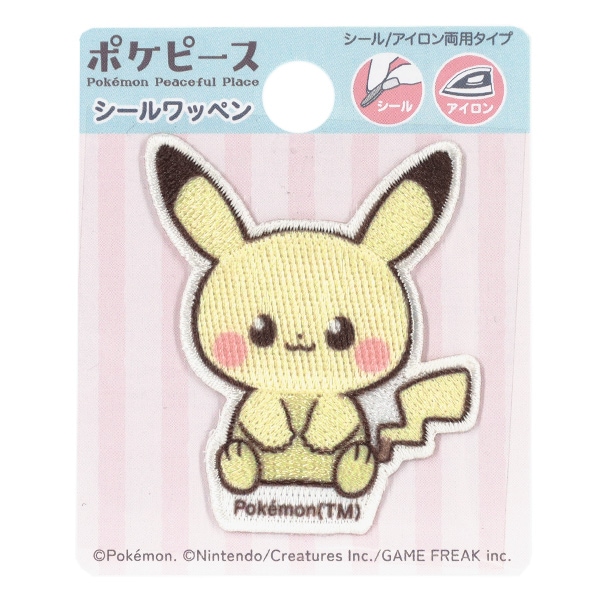 ワッペン 『ポケピース 刺しゅうシールワッペン ピカチュウ PPS001