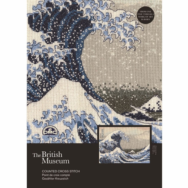 輸入刺しゅうキット 『Katsushika Hokusai - The Great Wave (葛飾北斎