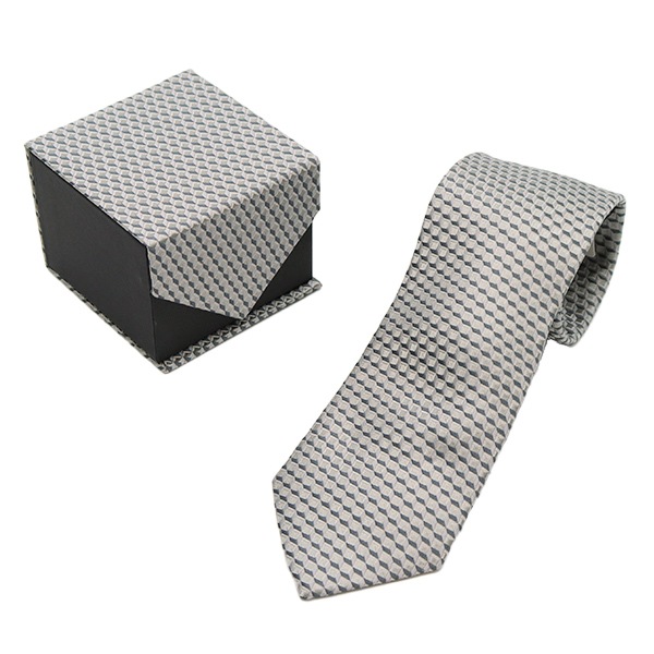 BERLUTI グレー ネクタイ 100%シルク BERLUTI グレー ネクタイ 100%シルク