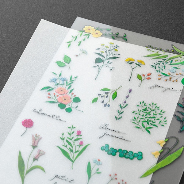 文房具 『転写シール 草花柄 82632006』 MIDORI ミドリ 画材
