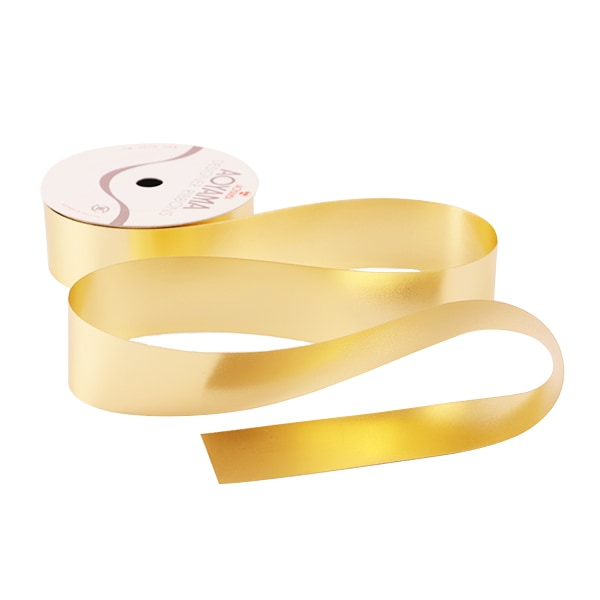 数量5から】 リボン 『両面メタリックサテンリボン 19mm 4番色