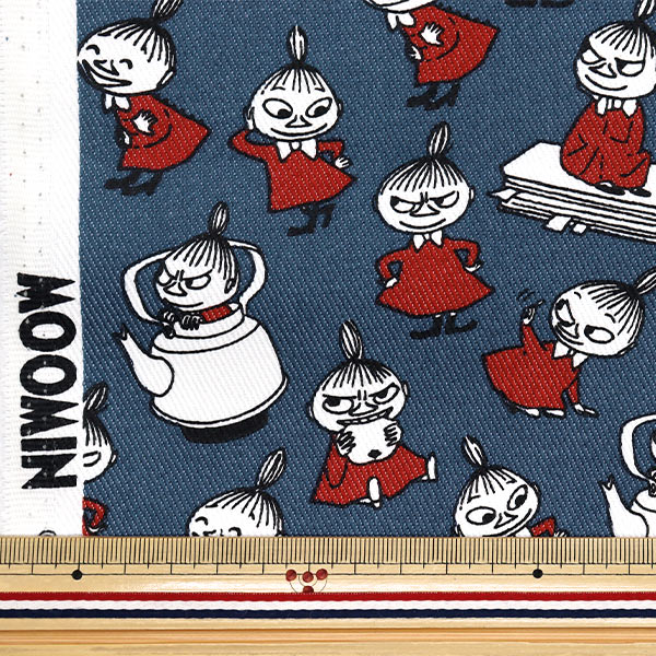 数量5から】 生地 『TCツイル リトルミイ ネイビー G-1244-1A』 KOKKA