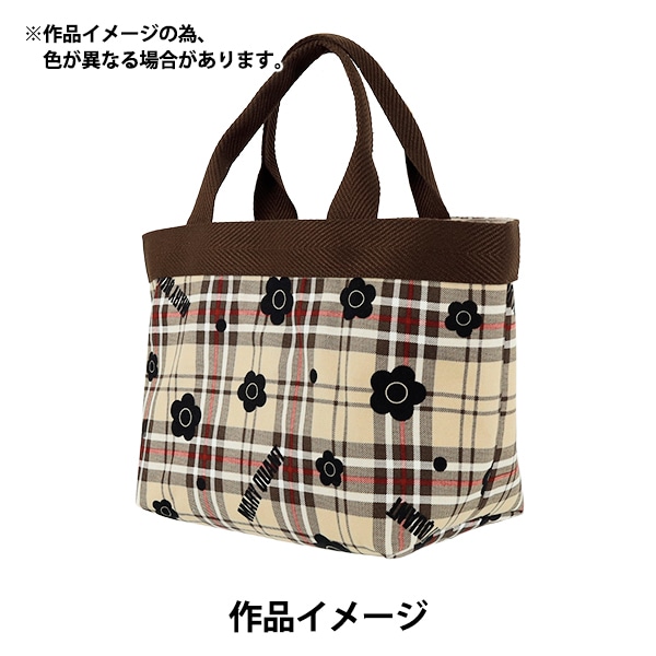 数量5から】 生地 『MARY QUANT オックス タータンチェック レッド