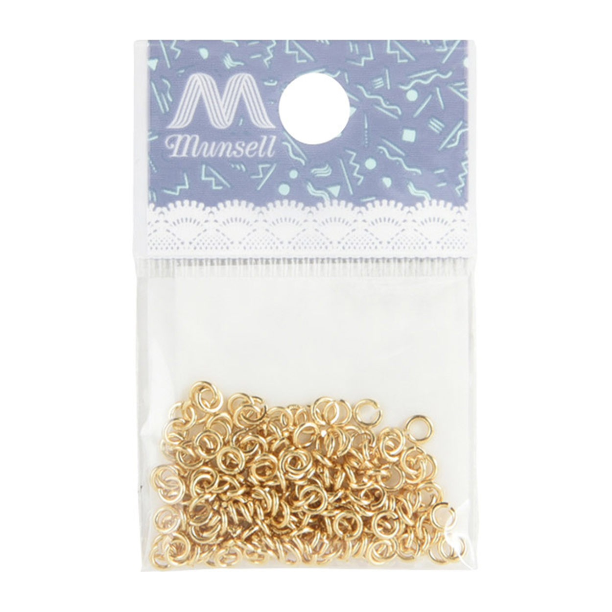手芸金具 『丸カン ゴールド 0.7×3.5mm』 ビーズ,ビーズ金具,カン類,丸