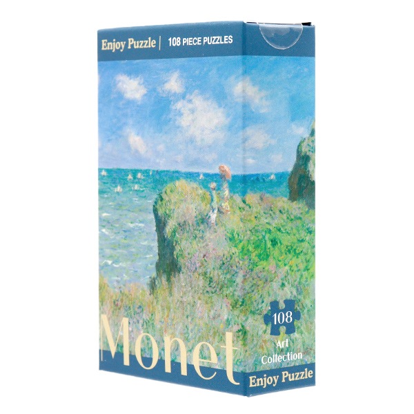 希少 昭和 新品未使用 西武園 ユネスコ村 カナダの家 パズル 1530ピース 玩具 『パズル Monet Cliff Walk at Pourville 108ピース 165
