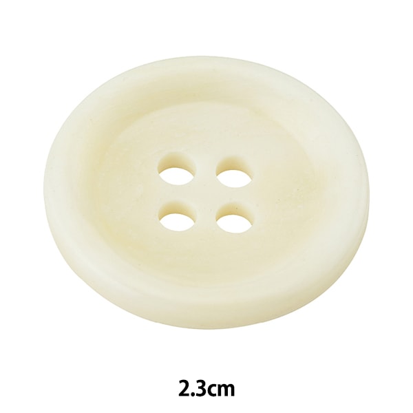 ボタン 『本水牛 四つ穴ボタン W 1.8cm HB190』 服飾,ボタン・バックル