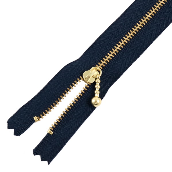 ファスナー 『玉付ゴールドファスナー12cm 560番色』 YKK ワイケーケー