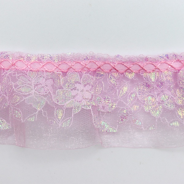 数量5から】 レース 『オーガンジーフリル 幅約5cm 2番色 8880F-2