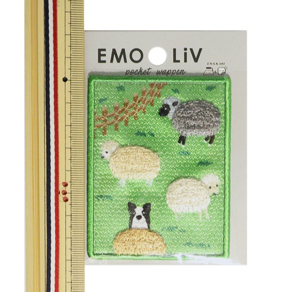 ワッペン 『EMOLIVポケットワッペン 羊 LGW-2-D』 KOKKA コッカ 雑貨