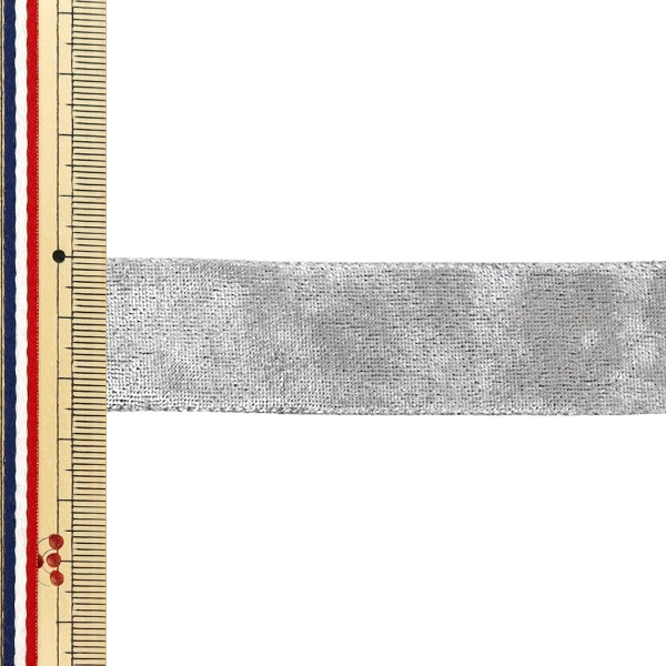 リボン 『ベロアリボン 2025 約幅25mm×長さ2m グレー YRC2544-25