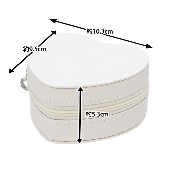 小物入れ 『ジュエリーボックス ハート アイボリー JB-H1』 生活雑貨