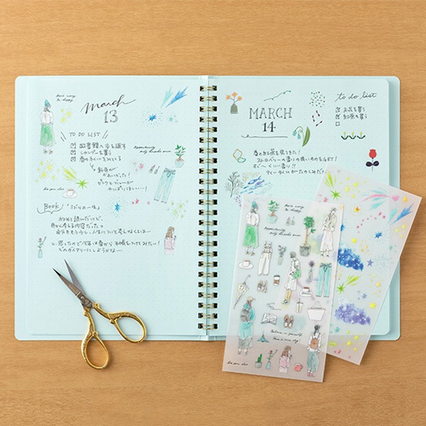 文房具 『転写シール ファッション柄 82633006』 MIDORI ミドリ 画材