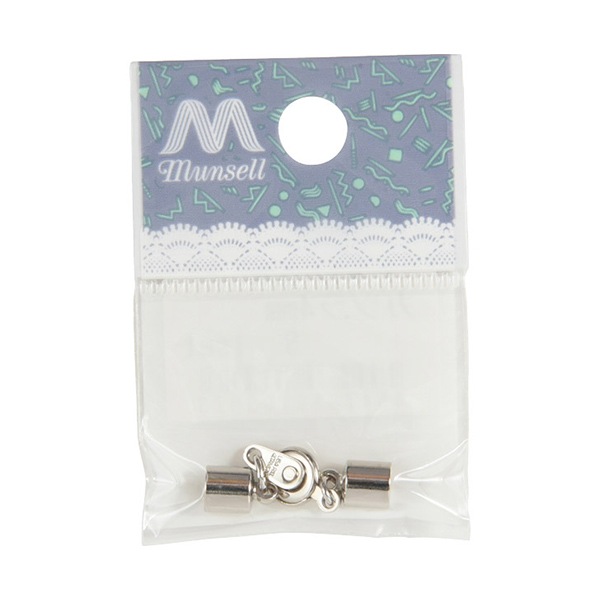 手芸金具 『ニューホック 小×カツラ 4mm 1セット シルバー』 ビーズ