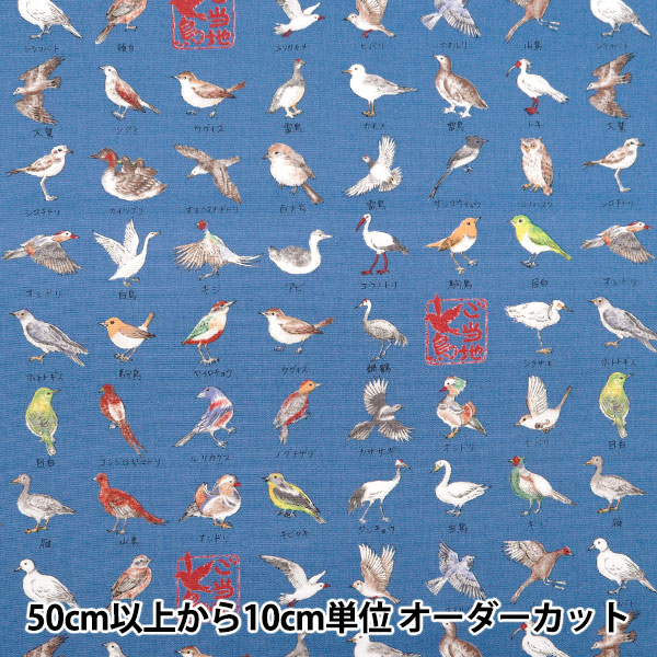 鳥柄生地サンプルページ feather（ホワイト）鳥・羽柄- 布・生地の通販サイト：nunocoto
