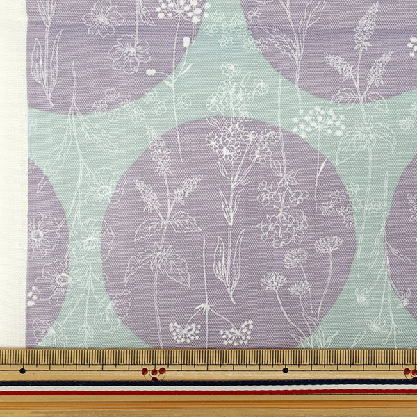 生地 『オックス お花と水玉のセレナーデ カットクロス 約110×50cm