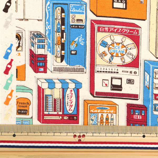 雑貨 数量5から】 生地 『オックス 電車柄 AP31401-1E』 生地,種類
