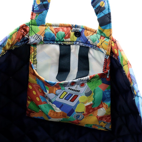 a.iku様 完成品ご確認ページ☺︎  レッスンバッグ 既製品 『マチ付きレッスンバッグ ブロック NY25-03A』 【ユザワヤ