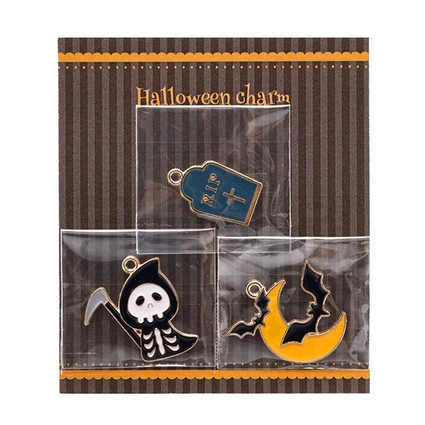 【youchanmonchi】ハロウィンアクセサリーページ アクセサリー素材 『ハロウィンチャームセット 3個入リ RSP-589