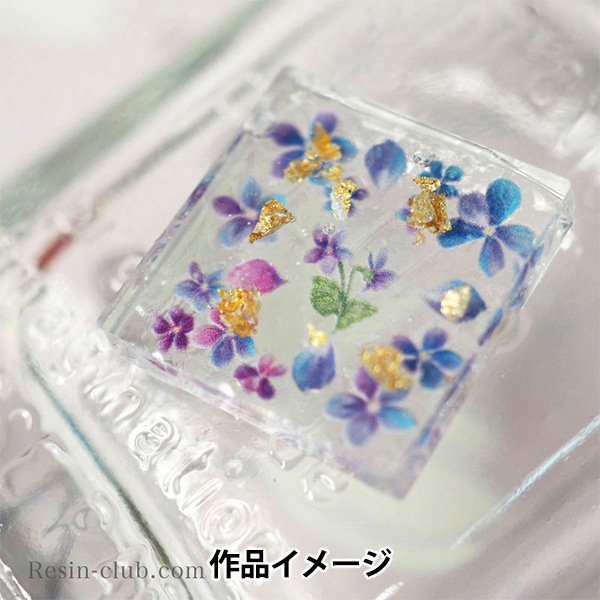 レジン材料 『すみれ 両面 RC-VIO-101』 レジンクラブ ビーズ,レジン