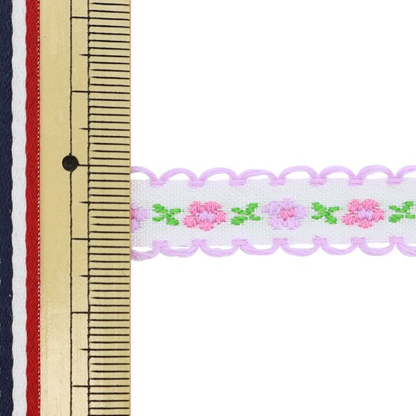 手芸テープ 『チロリアンテープ 幅約1.2cm 3m巻 パープル GY-109-5