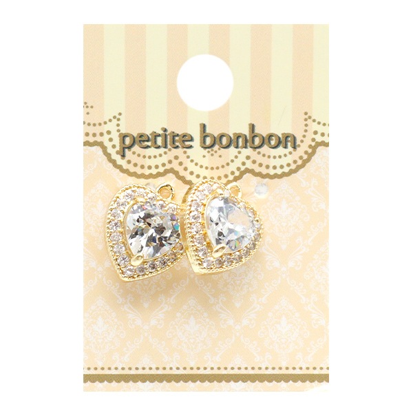 アクセサリー素材 『ビジューチャーム ゴージャスハート クリスタルAB