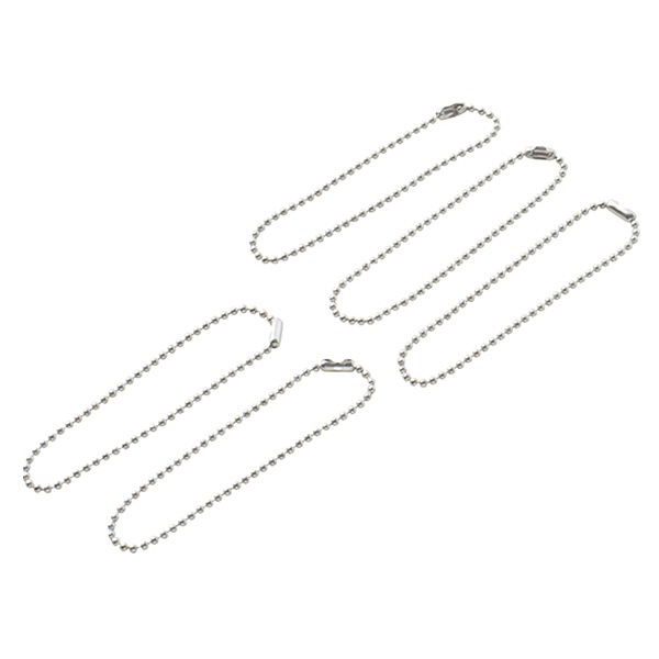 手芸金具 『ボールチェーン シルバー 1.5mm 12cmカット 5本入り