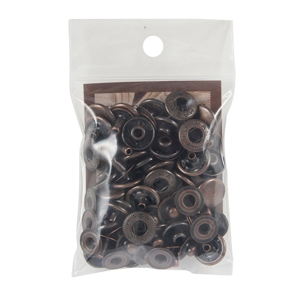 手芸金具 『バネホック 大 No.5 ブロンズ 20個入り 75525-03