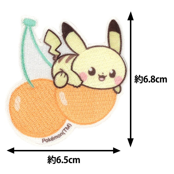 ワッペン 『ポケピース 刺しゅうシールワッペン 大 ピカチュウFS