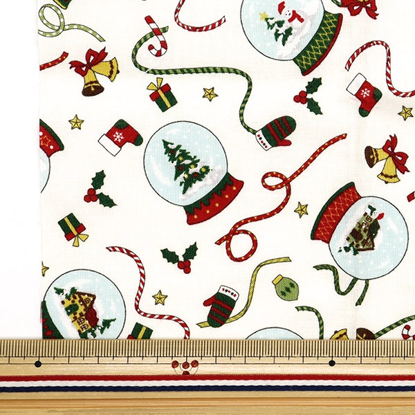 生地 『パッチワーク カットクロス 約33cm×50cm クリスマス スノー