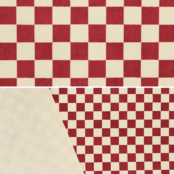 和紙 『市松模様 赤×白 四つ切』 すべての商品| ホビー材料の通販