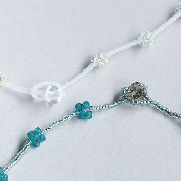 ビーズセール】ビーズキット 『こんぺいとうネックレスキット GREEN