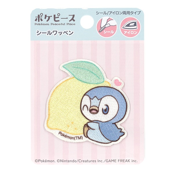 ワッペン 『ポケピース 刺しゅうシールワッペン 大 ポッチャマFS