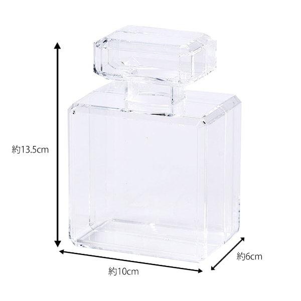 アレンジベース 『アクリルケース 香水瓶 クリア 大 HBR-417』 ビーズ