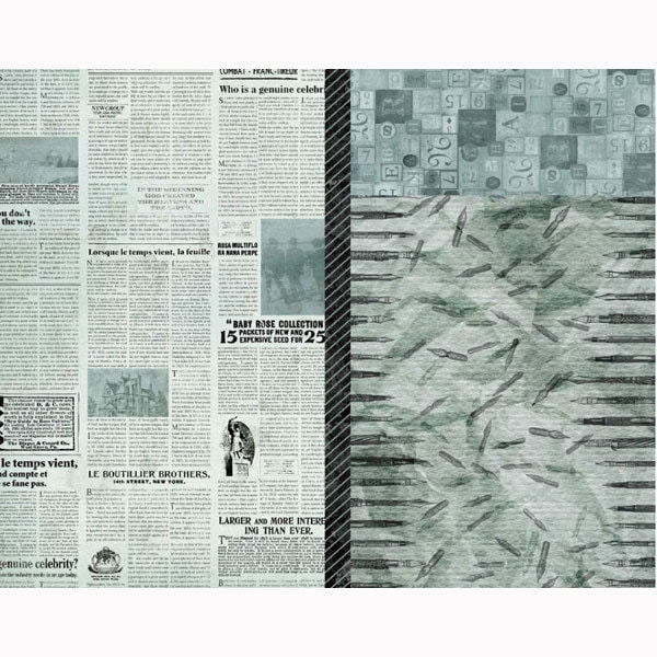 コーティング剤 『デコポッジ 専用ペーパー ニュースペーパーアンド