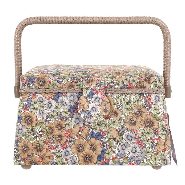 収納ケース 『BEST OF MORRIS柄マルチケース ハンドル付 コン K1-33490