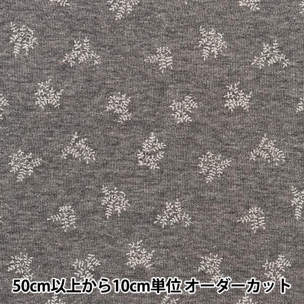 小花柄　裏毛ニット 24/-CM裏毛ニット花とみつばち柄 バイオレット | 全てのアイテム